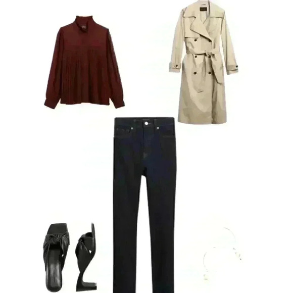 Banana Republic Chiffon Pleated Blouse - Picture 9 of 12